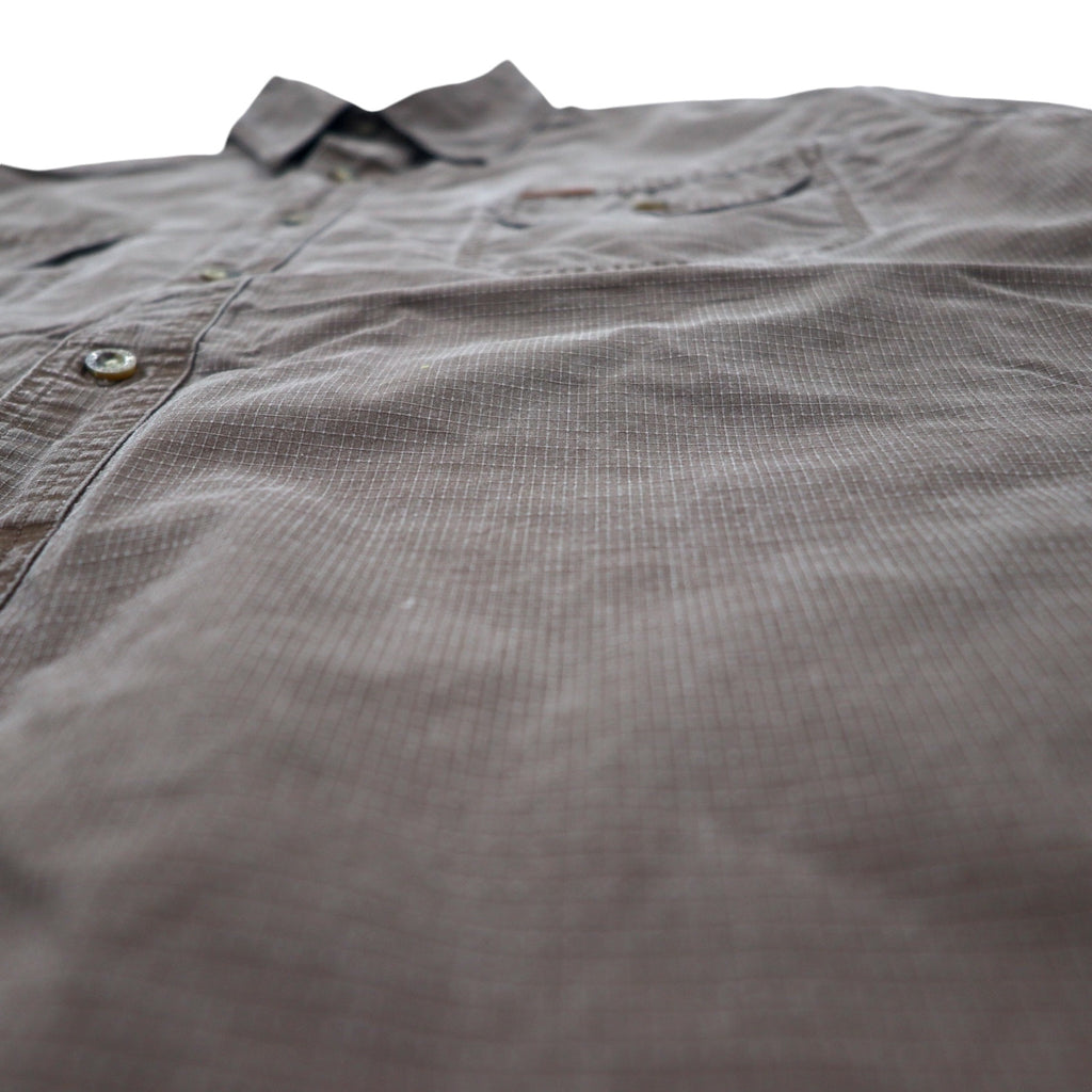 Carhartt 00s Ripstop Work Shirt, XL, Brown, Cotton, S143MCH