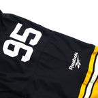 Reebok ヴィンテージコレクション VINTAGE COLLECTION ゲームシャツ L ブラック ナイロン ポリエステル NFL ナンバリング