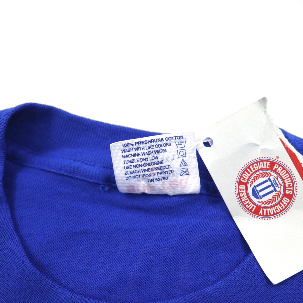90年代 USA製 SOF TEE シングルステッチ ヴィンテージ Tシャツ 2XL ブルー コットン MISSISSIPPI アーチロゴ TEE JAYS