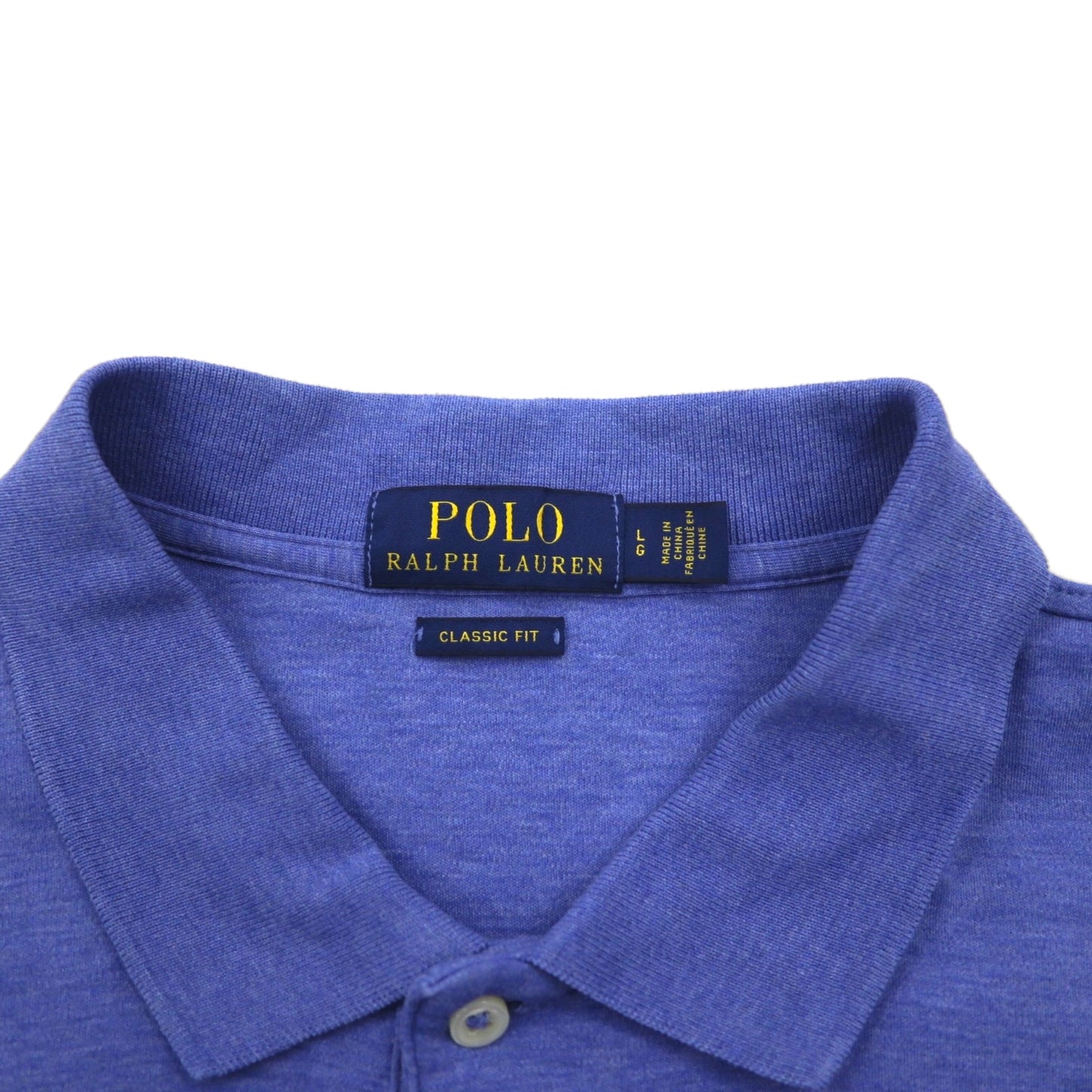 POLO RALPH LAUREN クラシックフィット ポロシャツ L CLASSIC FIT ブルー スモールポニー刺繍