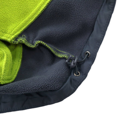 THE NORTH FACE WINDSTOPPER Fleece Jacket L Green Gray Polyester Logo Embroidery WINDSTOPPER