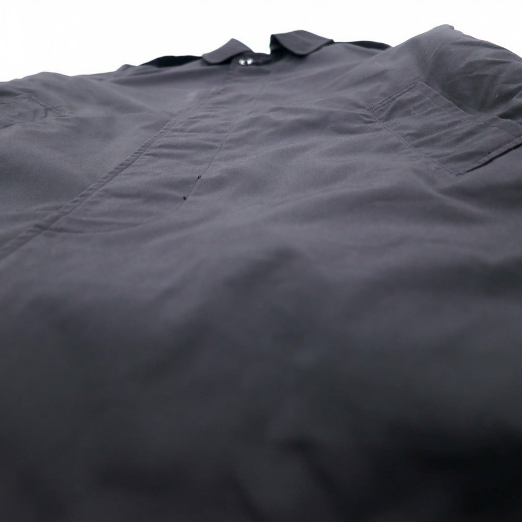 US NAVY 米軍 80年代 オールウェザーコート ステンカラーコート L ブラック 防水 ライナー着脱式 ミリタリー 8405-01-220-2547 CENTRE MFG.