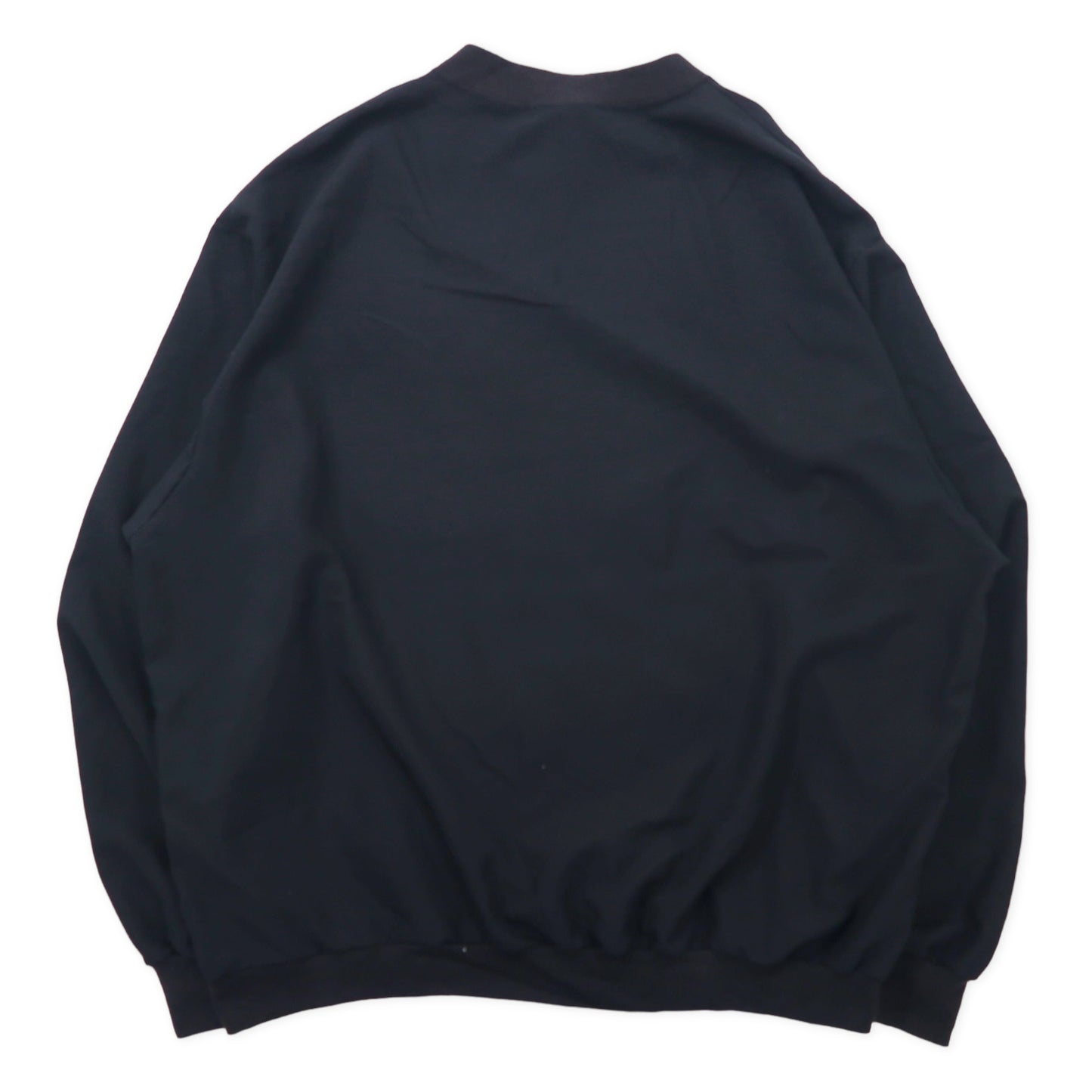 M.T.S. USA製 ピステ プルオーバー ナイロンジャケット XL ブラック ポリエステル AMPRO US企業 刺繍 ビッグサイズ