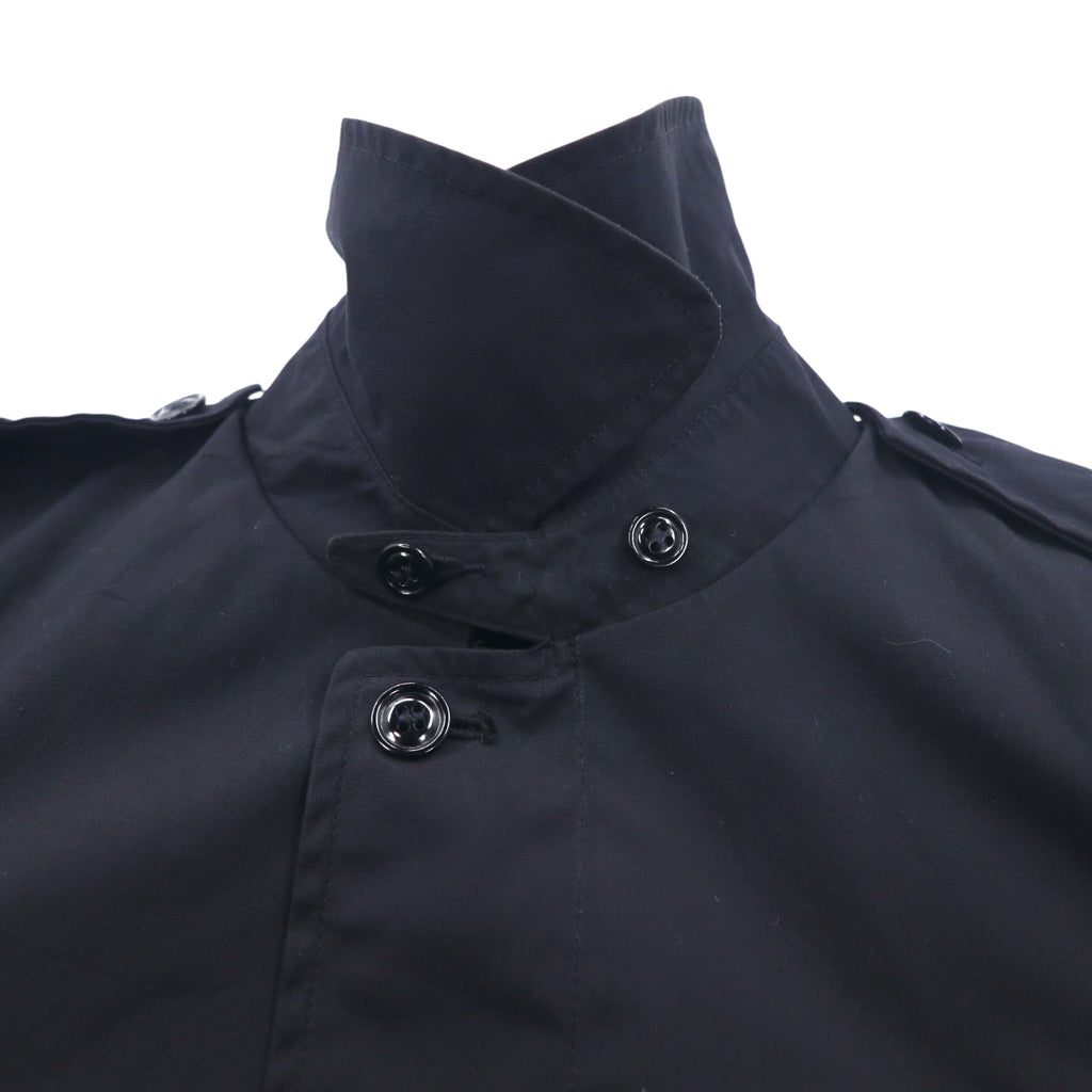 US NAVY 米軍 80年代 オールウェザーコート ステンカラーコート L ブラック 防水 ライナー着脱式 ミリタリー 8405-01-220-2547 CENTRE MFG.