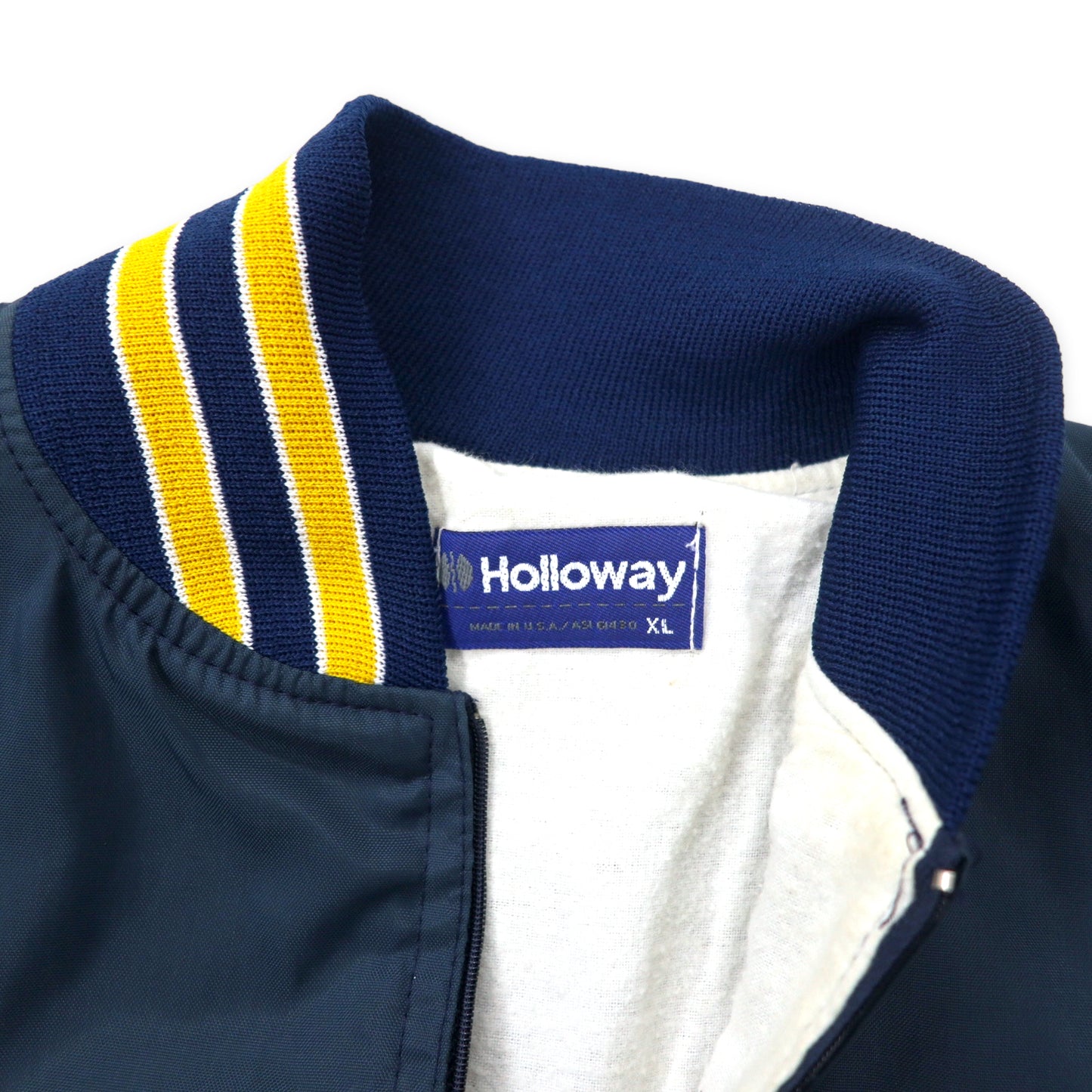 Holloway USA製 90年代 ハーフジップ ナイロンジャケット XL ネイビー LAND O' LAKES BASEBALL ビッグサイズ