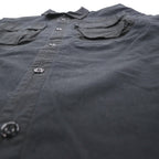 FUBU 2000s Ripstop Field Shirt, Size M, Black, Double Pocket Utility Shirt