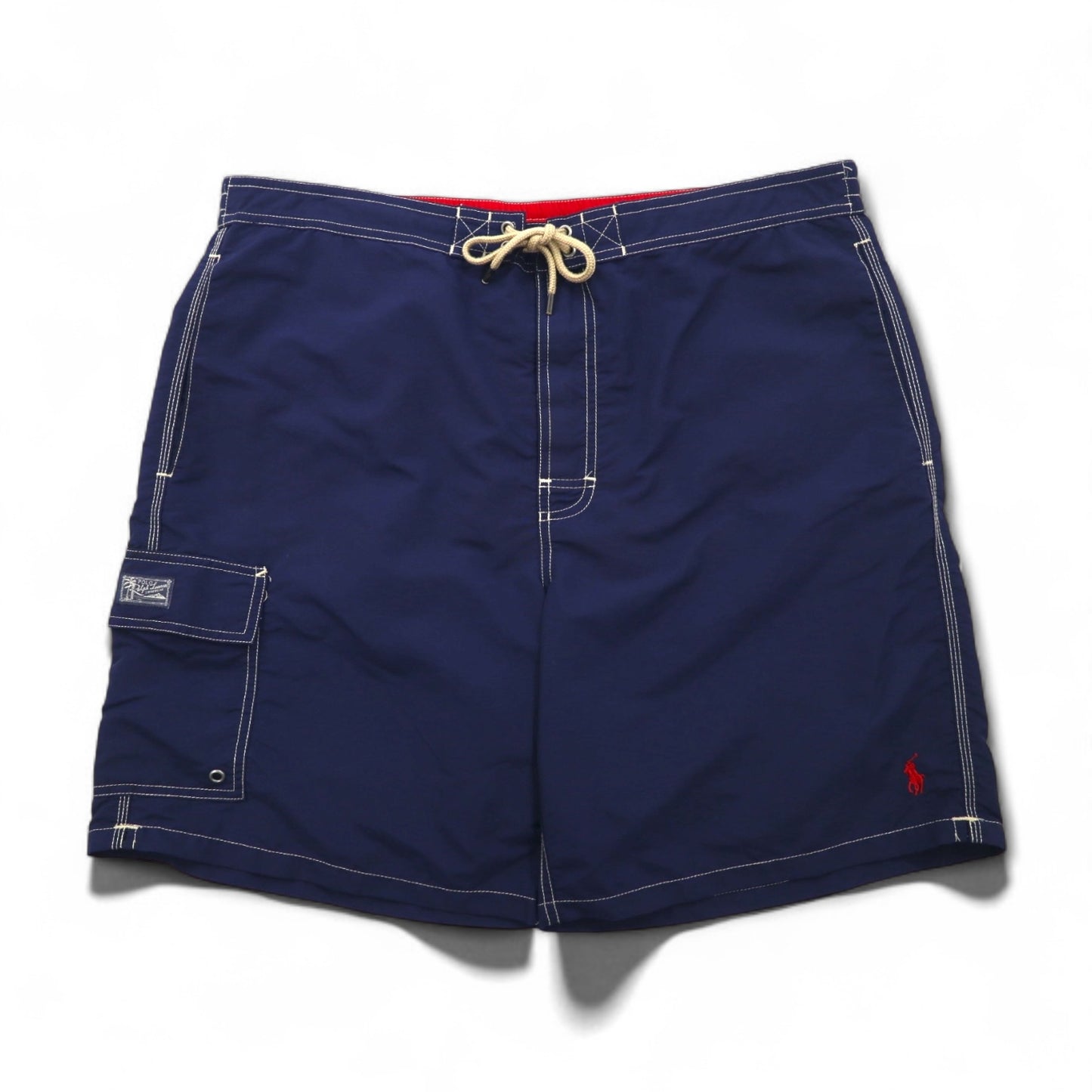 POLO RALPH LAUREN スイムショーツ イージー ナイロン ショートパンツ XL ネイビー スモールポニー刺繍