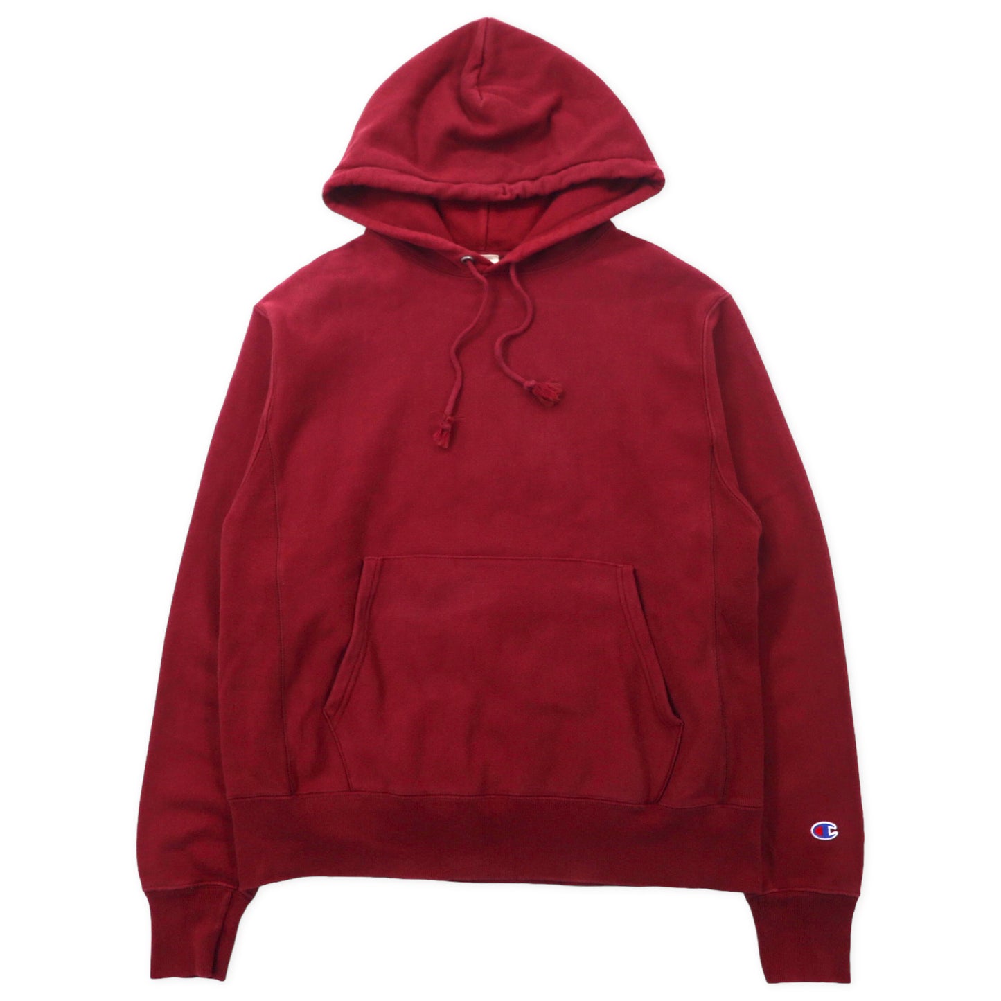 Champion リバースウィーブ プルオーバーパーカー M ボルドー コットン 裏起毛 REVERSE WEAVE 単色タグ US規格 ホンジュラス製