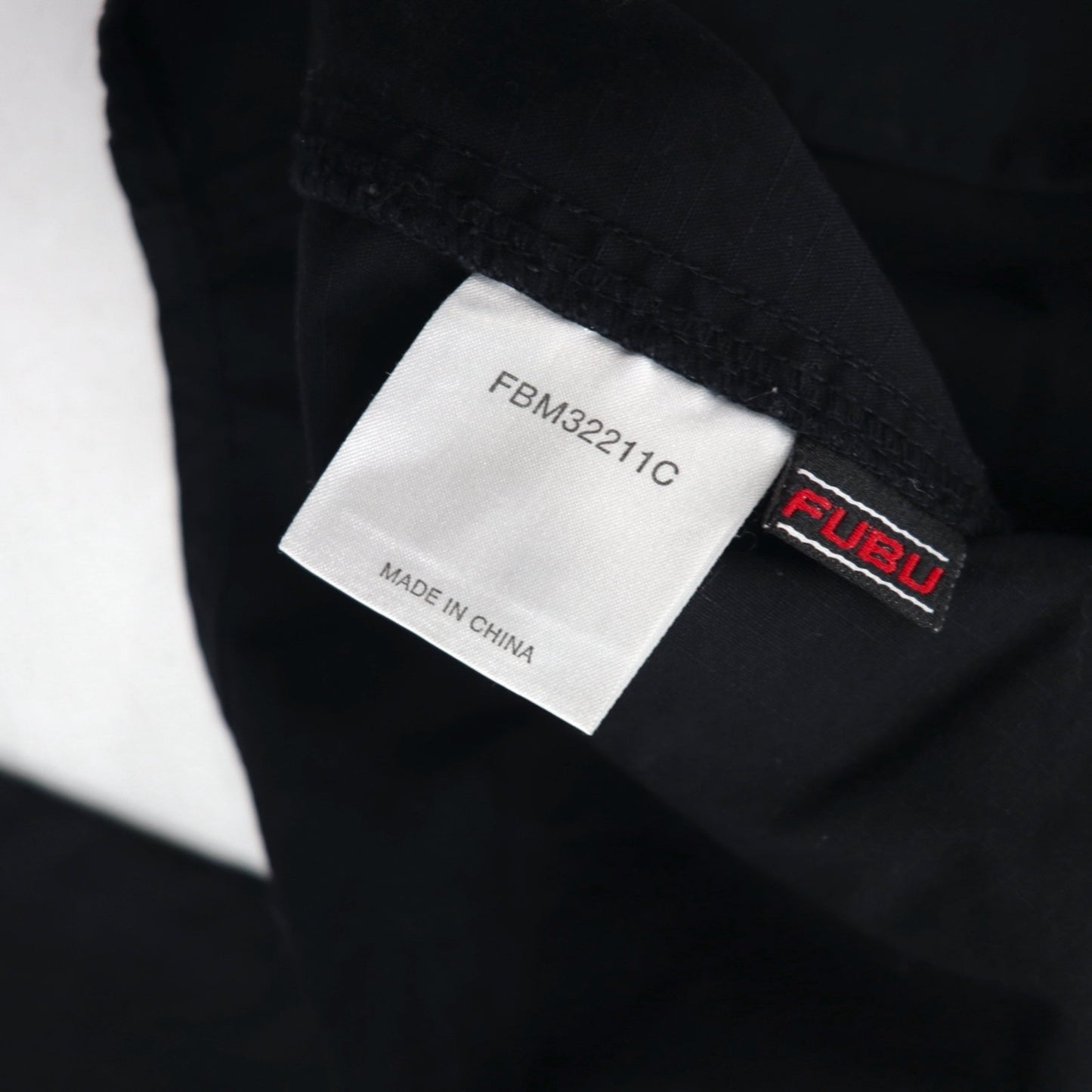 FUBU 2000s Ripstop Field Shirt, Size M, Black, Double Pocket Utility Shirt