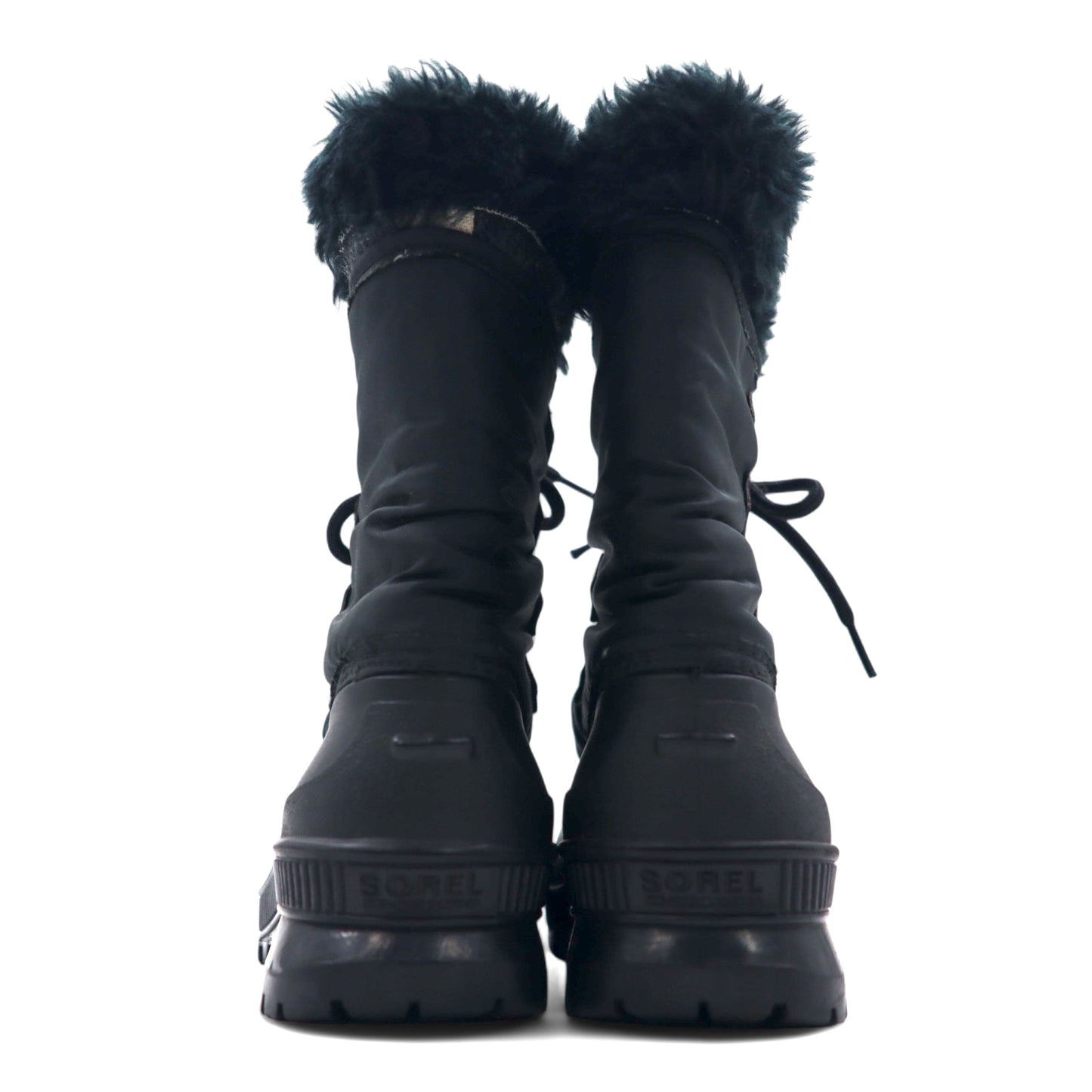 SOREL カナダ製 SNOWLION スノーブーツ 24cm ブラック ナイロン フェルトインナー ラバーシェル 防水 防風