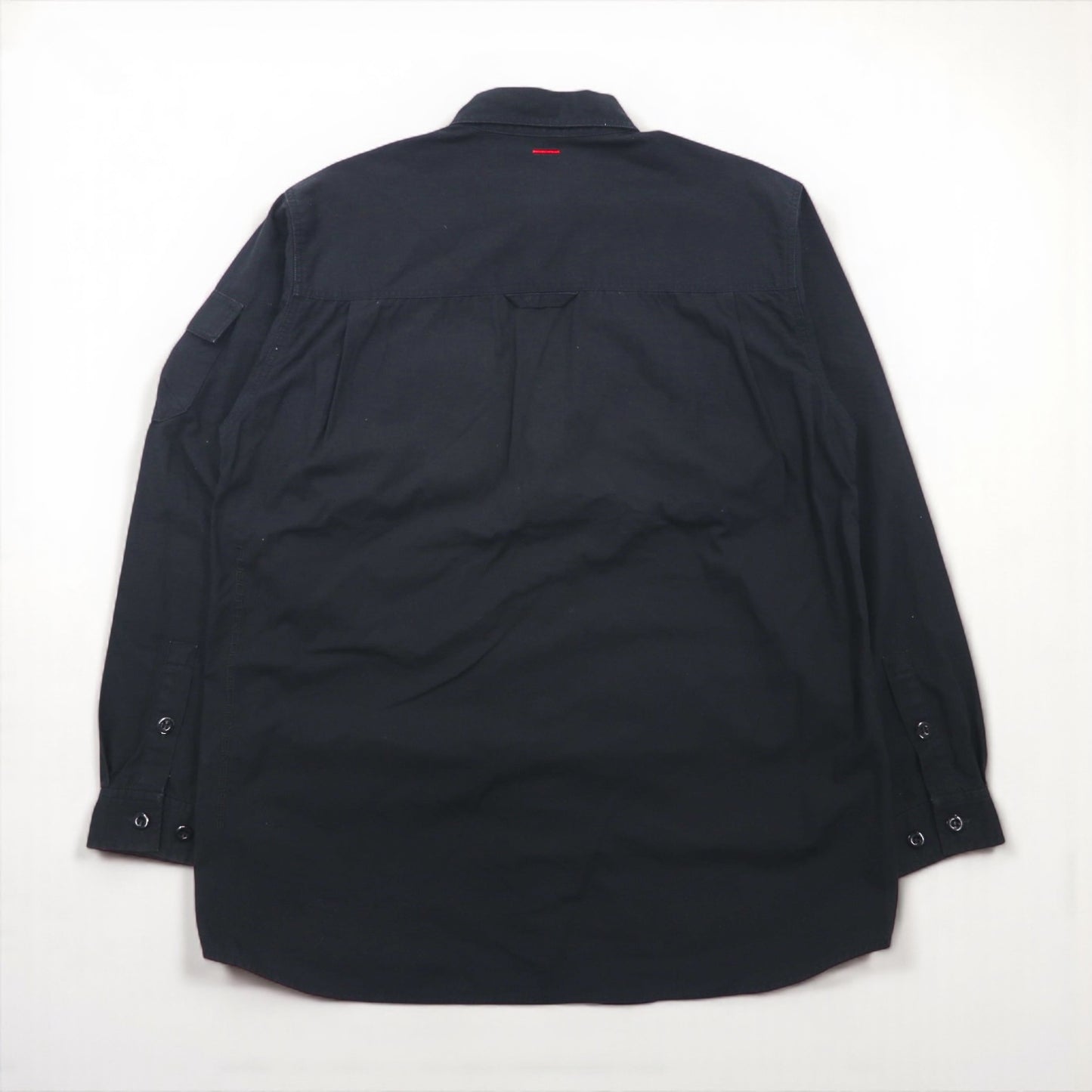 FUBU 2000s Ripstop Field Shirt, Size M, Black, Double Pocket Utility Shirt