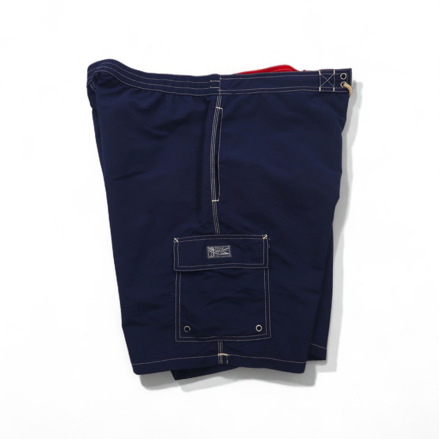 POLO RALPH LAUREN Easy Nylon Swim Shorts, XL, Navy with Small Pony Embroidery