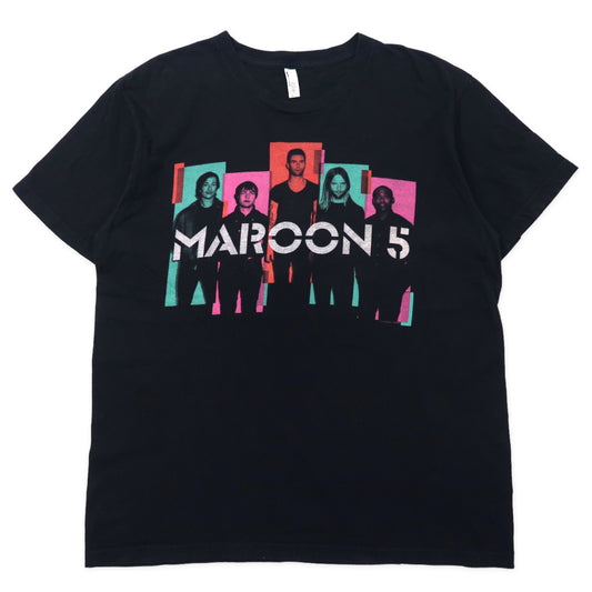 USA製 MAROON5 マルーン5 バンドTシャツ XL ブラック コットン American Apparel ビッグサイズ