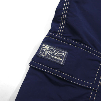POLO RALPH LAUREN スイムショーツ イージー ナイロン ショートパンツ XL ネイビー スモールポニー刺繍