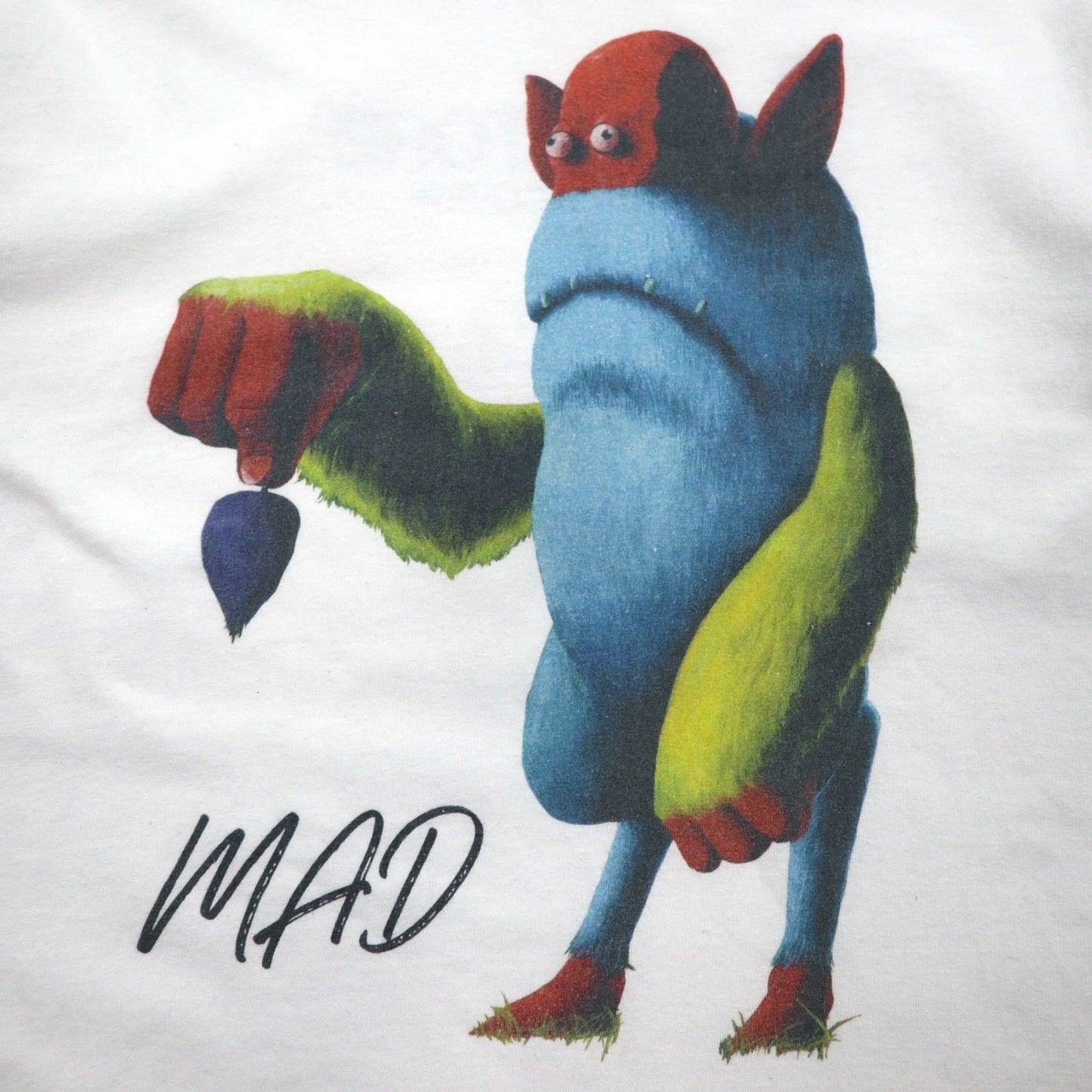 UNDERCOVER MADSTORE T-shirt L White Future Primitive Sand -THE SAND MAN-