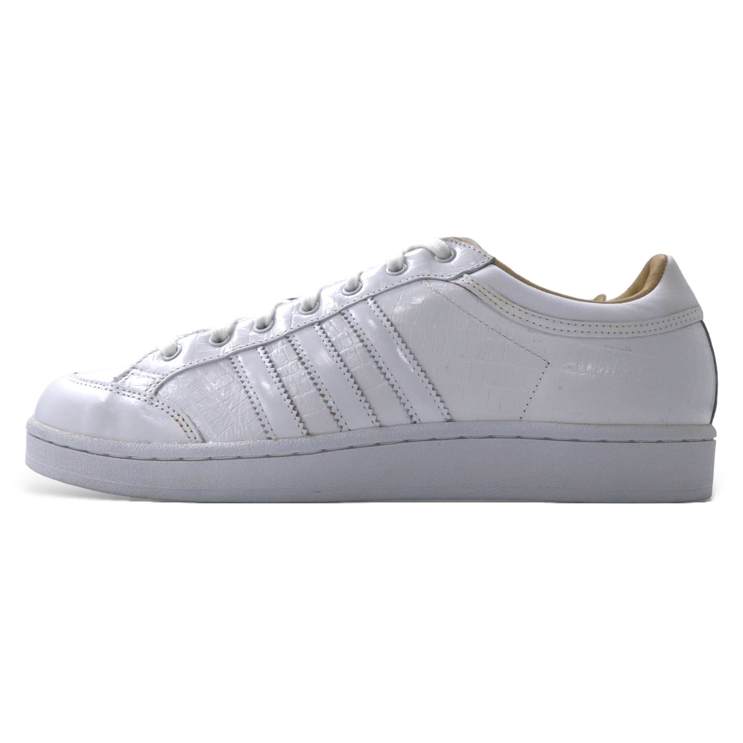 Adidas Originals American croco -type push leather Sneakers US10.5 White  MMVⅡ Americana LO LX 665109 Unused