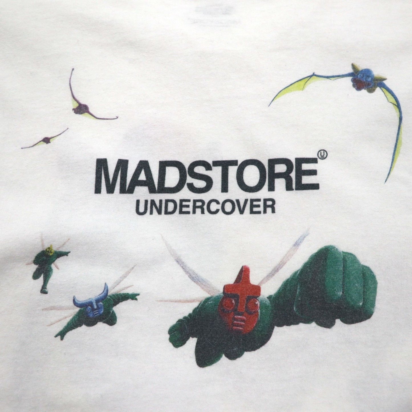 UNDERCOVER MADSTORE T-shirt L White Future Primitive Sand -THE SAND MAN-