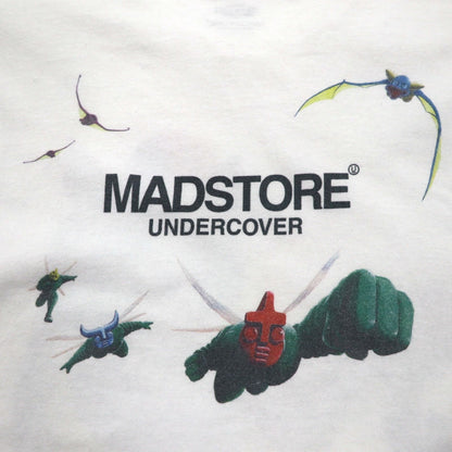 UNDERCOVER MADSTORE T-shirt L White Future Primitive Sand -THE SAND MAN-
