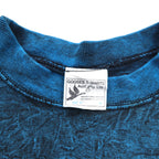 90年代 オーストラリア製 GOOSES T-SHIRT シングルステッチ ヴィンテージ Tシャツ M ブルー コットン SYDNEY ヴィンテージウォッシュ加工