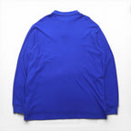 Polo Ralph Lauren Oversized Long Sleeve Polo Rugby Shirt, Blue, Custom Fit, Small Pony Embroidery