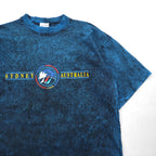 90年代 オーストラリア製 GOOSES T-SHIRT シングルステッチ ヴィンテージ Tシャツ M ブルー コットン SYDNEY ヴィンテージウォッシュ加工