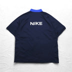 NIKE 90s TEAM TAG Short Sleeve Basketball Jersey Track Jacket 2XL Blue Swoosh