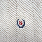 CHAPS RALPH LAUREN 90年代 3D ジャガード ヘリンボーン コットンニット 2XL ベージュ HAND FLAMED