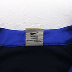NIKE 90s TEAM TAG Short Sleeve Basketball Jersey Track Jacket 2XL Blue Swoosh