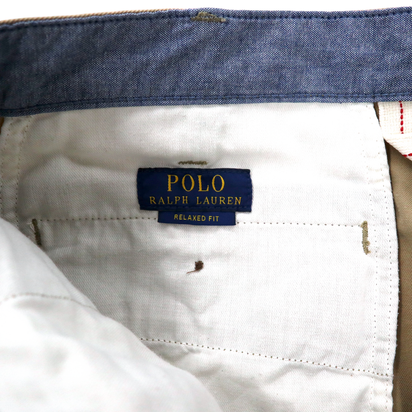 POLO RALPH LAUREN ショート チノパンツ 30 ベージュ コットン RELAXED FIT