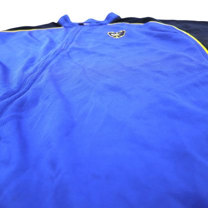 NIKE 90s TEAM TAG Short Sleeve Basketball Jersey Track Jacket 2XL Blue Swoosh