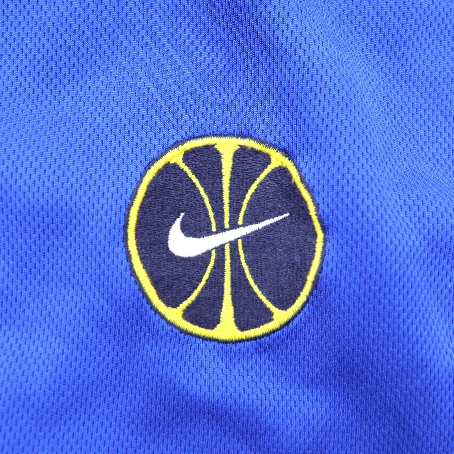 NIKE 90s TEAM TAG Short Sleeve Basketball Jersey Track Jacket 2XL Blue Swoosh