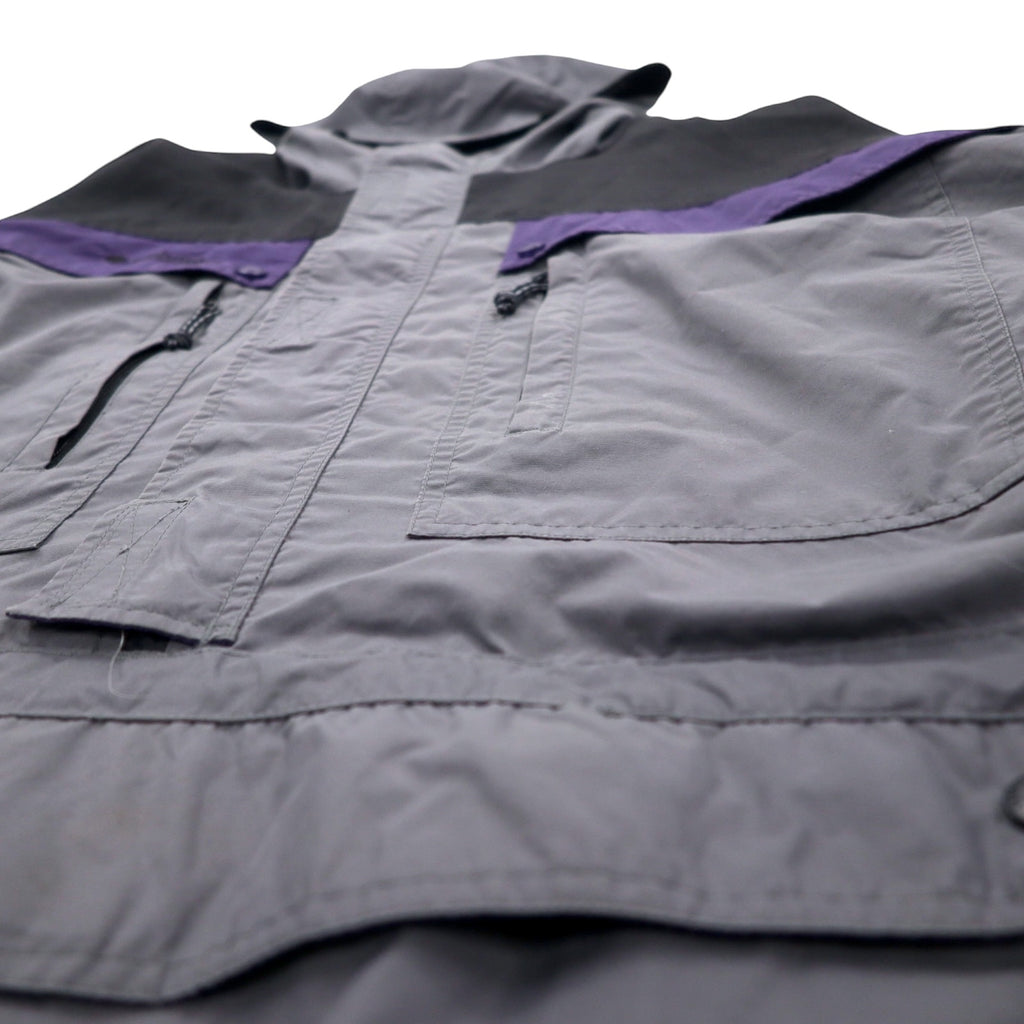 Columbia 90s Anorak Parka Mountain Parka XL Grey Nylon Drawcord