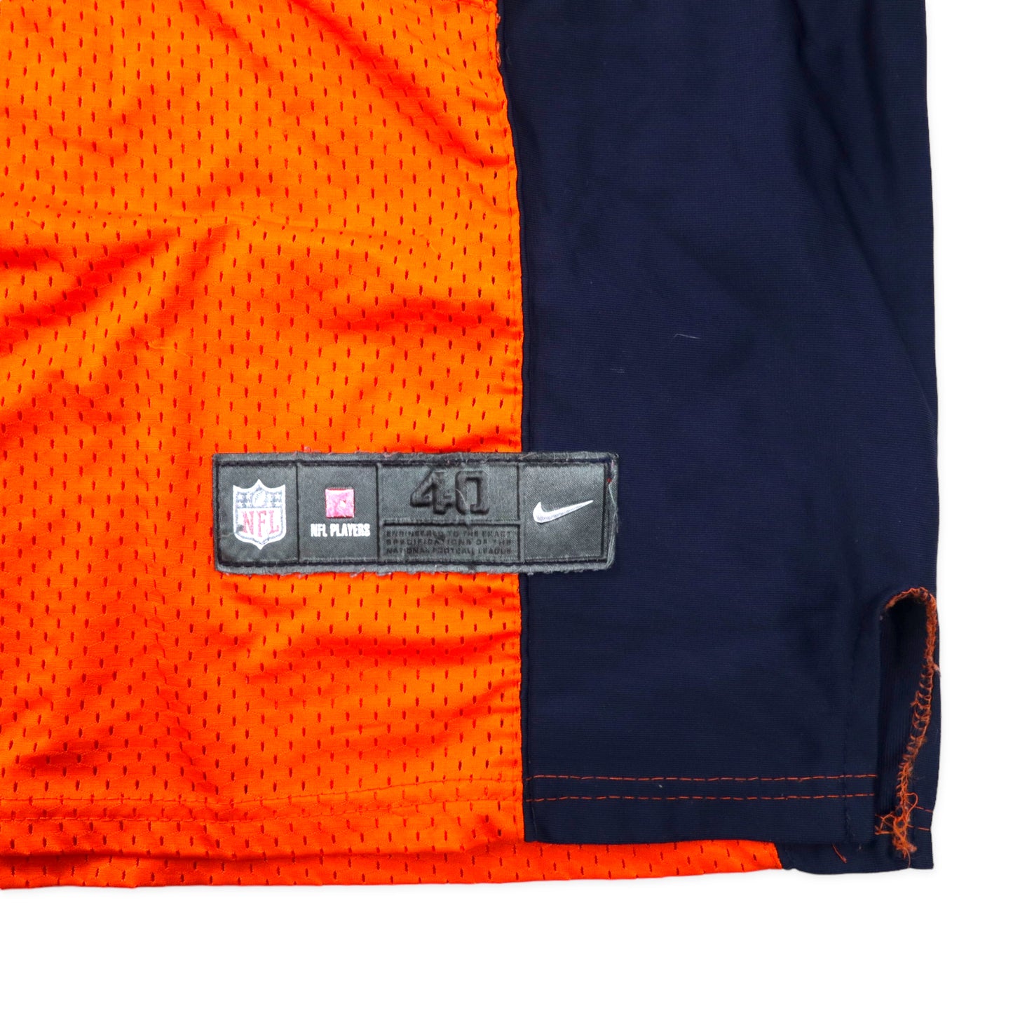 NIKE NFL ゲームシャツ 40 オレンジ ポリエステル BRONCOS ナンバリング MILLER