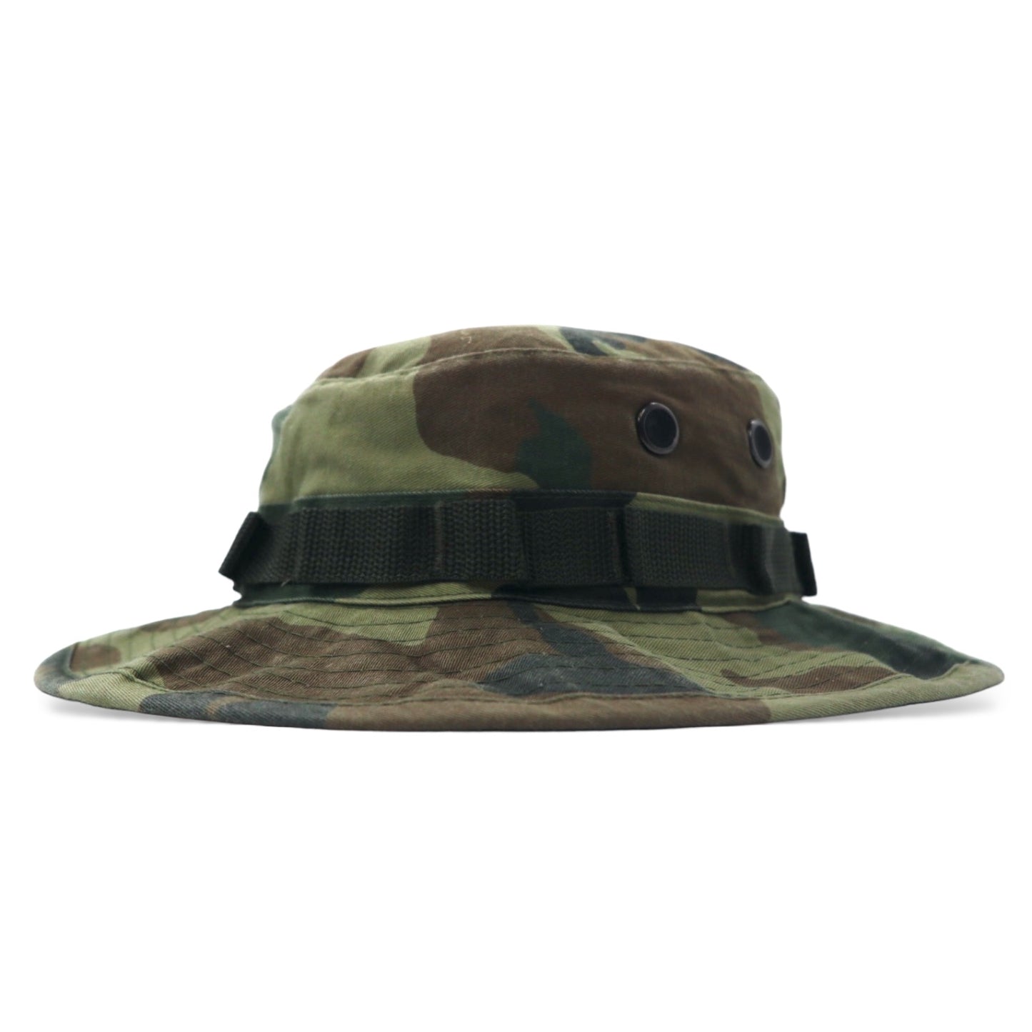 US ARMY 米軍 ブーニーハット サファリハット 59.6cm カーキ カモフラ コットン ミリタリー HAT SUN HOT WEATHER TYPE Ⅱ 44320