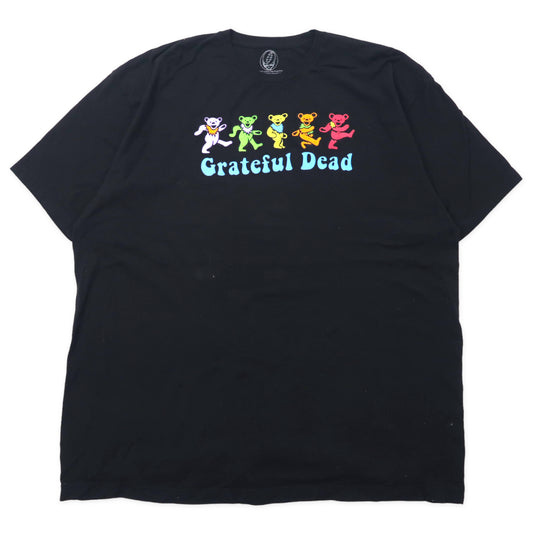 GRATEFUL DEAD グレイトフルデッド バンドTシャツ 3XL ブラック コットン ダンシングベア ビッグサイズ メキシコ製