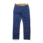 BURBERRY SKINNY MID-RISE Mid-Rise Skinny Jeans, Size M, Blue, Stretch, Leather Patch, Current Tag
