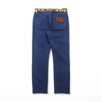 BURBERRY SKINNY MID-RISE Mid-Rise Skinny Jeans, Size M, Blue, Stretch, Leather Patch, Current Tag