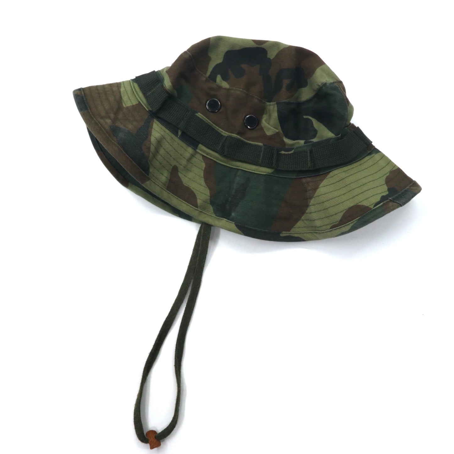 US ARMY 米軍 ブーニーハット サファリハット 59.6cm カーキ カモフラ コットン ミリタリー HAT SUN HOT WEATHER TYPE Ⅱ 44320