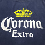 Corona Extra Beer コロナビール プリント Tシャツ 2XL ネイビー GILDAN ボディ
