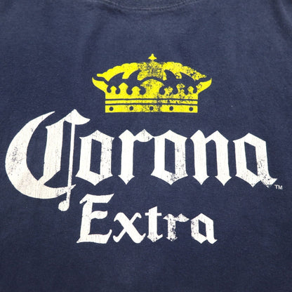 Corona Extra Beer Corona Beer Print T-Shirt 2XL Navy GILDAN Body
