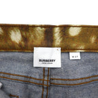 BURBERRY SKINNY MID-RISE Mid-Rise Skinny Jeans, Size M, Blue, Stretch, Leather Patch, Current Tag
