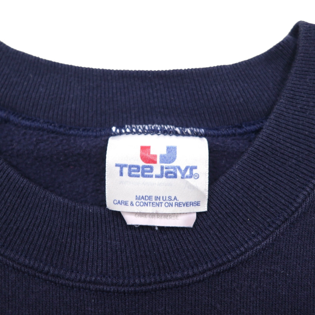 90s USA Vintage Sweatshirt, Made in the USA, Blank Sweatshirt, XL, Navy, JAYS TEE