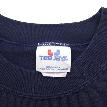 90s USA Vintage Sweatshirt 90年代 USA製 ブランク スウェット トレーナー XL ネイビー TEE JAYS