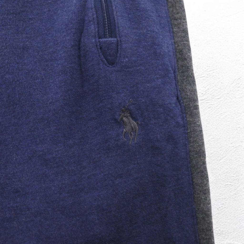 POLO RALPH LAUREN Jogger Pants Sweatpants M Navy Side Line Small Pony Embroidery