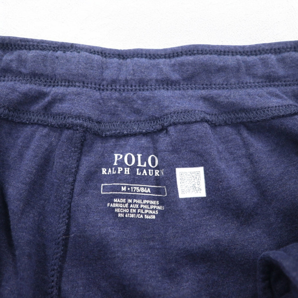 POLO RALPH LAUREN Jogger Pants Sweatpants M Navy Side Line Small Pony Embroidery