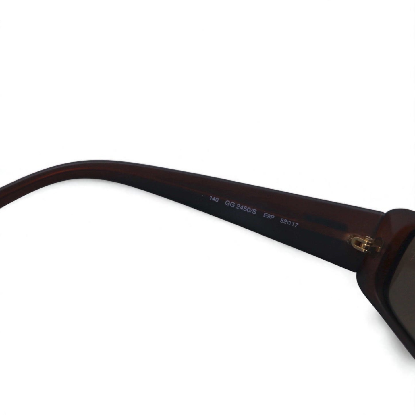 GUCCI イタリア製 レクタングルー サングラス ブラウン 140 GG2450/S E9P 52◻︎17