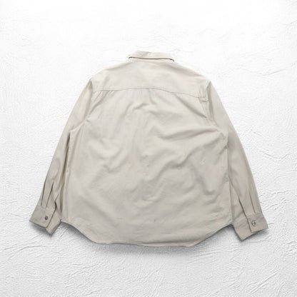 LEVI'S JEANS 00年代 チノ ワークシャツ 2XL ベージュ コットン メタルボタン ビッグサイズ