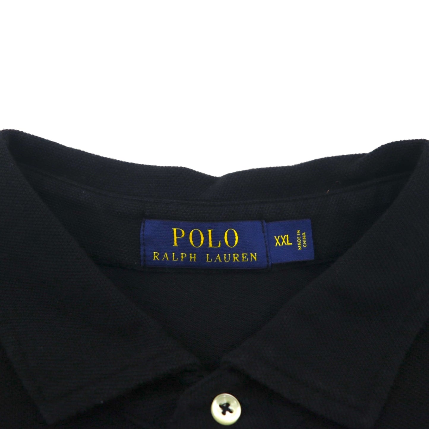 Polo Ralph Lauren Oversized Long Sleeve Rugby Shirt, Size 2XL, Black, Pique, Small Pony Embroidery