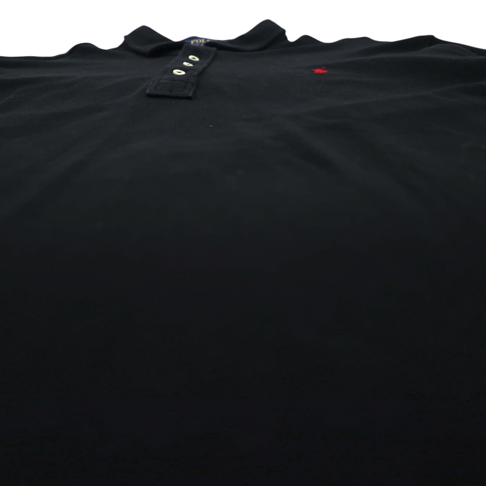 Polo Ralph Lauren Oversized Long Sleeve Rugby Shirt, Size 2XL, Black, Pique, Small Pony Embroidery