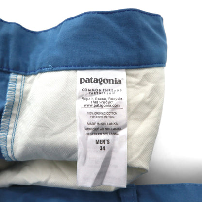 patagonia オーガニックコットン オールウェア ショートパンツ ハーフパンツ L ブルー 57726
